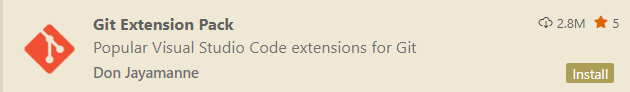 Extension Git Extension Pack