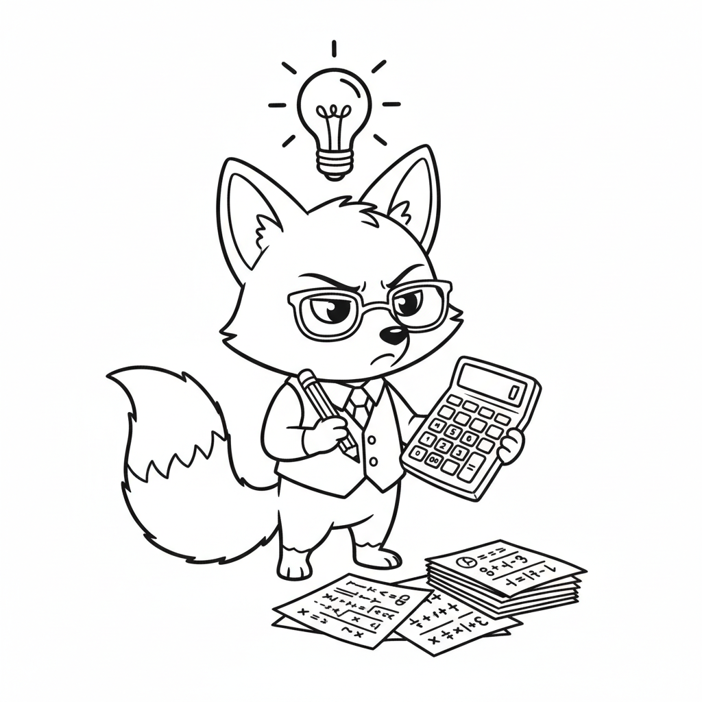 Renard qui calcule